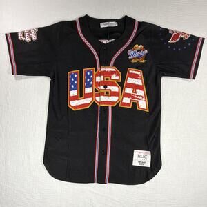 Headgear Classics Men Small Trump Number #45 Jersey Black